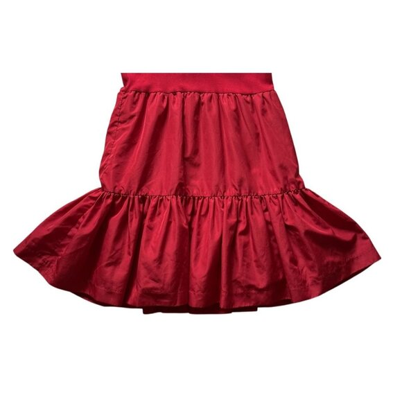 Polo Ralph Lauren Girls XL Red Short Sleeve Dress Gathered Skirt Back Button - Picture 3 of 8